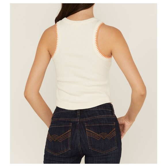 Cleo + Wolf Anthropologie Tank Top Blouse Sleeveless Crochet Lace M NEW 277027 - Picture 4 of 9